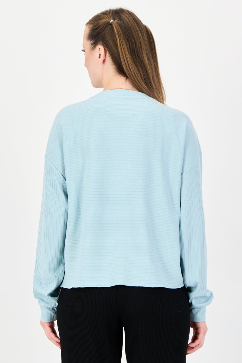 PUMA Women Sportswear Fit Long Sleeve Training T-shirt, Light Blue - Image 3